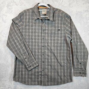 5.11 Tactical Gray Plaid Mens L  Long Sleeve Snap close Shirt business casual